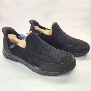 Skechers Equalizer Swift Fit Shoe Men's 12 Black Slip-On Mesh Hands Free 16997S